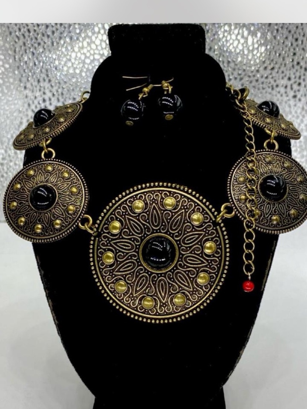 Gladiator * Ladies “ Matalic Statement *^* Neckace “ Earrings ^^^